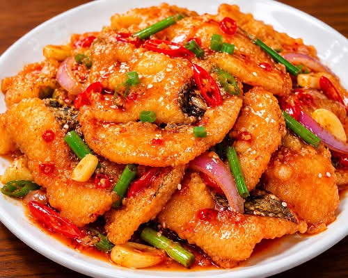 SF4.香酥甜辣鱼片 Crunchy Fish Fillet with Sweet Chilli Sauce